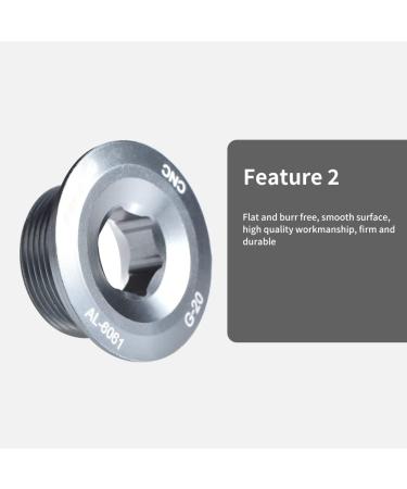 VGEBY Aluminum Alloy Crank Arm Screws - Titanium Color | Durable Shimano Crankset Arm Bolt - Buy Online on GoSupps.com