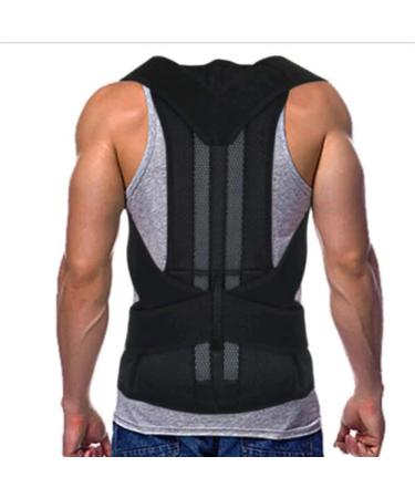 XS-5XL Plus Size Full Back Posture Corrector Neck Clavicle Posture Support Waist Back Upright Straightener Shoulders Brace Improves Hunchback And Provides Upper Lower Back Pain Relief ( Color : Black 3X-Large Black