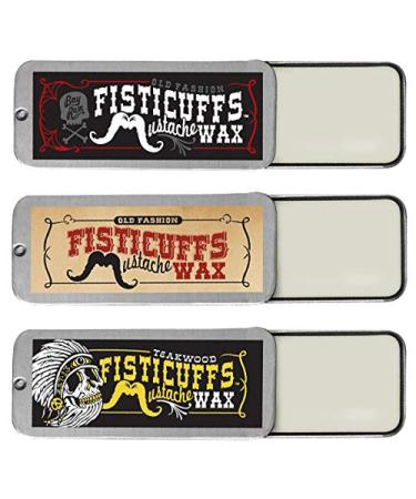 Fisticuffs Mustache Wax 3 Pack by Fisticuffs Mustache Wax