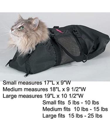 Heavy Duty Mesh Cat Grooming Bathing Restraint Bag 3 Sizes & Vet Sets Available(Medium) - Buy Online on GoSupps.com