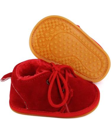 LACOFIA Baby Winter Anti-Slip Booties - Red, 3-6 Months - Buy Online on GoSupps.com