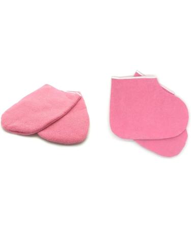 Fivekim Paraffin Wax Spa Gloves & Foot Warmer - 2 Piece Set for Beauty Therapy - Pink - Buy Online on GoSupps.com