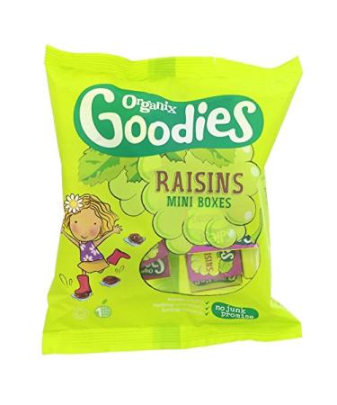 Organix Goodies Organic Raisins Mini Boxes 12mth+ (18x14g) - Pack of 6