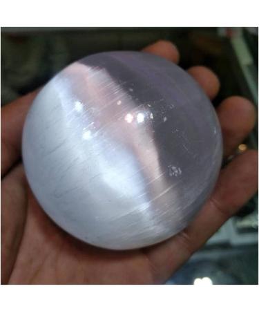 JUKUCKV Selenite Satin Spar Crystal Sphere - Natural Spiritual Support Gift - Buy Online on GoSupps.com