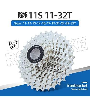 VG SPORTS 11 Speed Cassette - Mountain/Road Bike - Shimano/Sram Compatible - 11-32T Silver - Buy Online on GoSupps.com