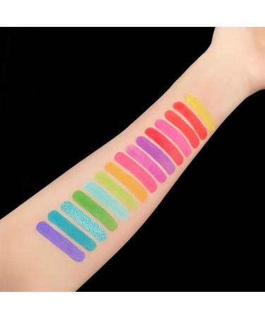 Symeas Rainbow Eyeshadow Palette 15 Colors Neon Glitter Eyeshadow Palette Makeup Matte Glitter Eyeshadow Powder - Buy Online on GoSupps.com