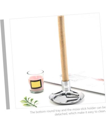 Minkissy Moxa Seat Metal Tray Set - 5 Pcs Moxa Sticker Holder & Stainless Steel Rack for Effective Moxa Therapy - Buy Online on GoSupps.com