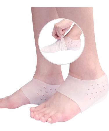 Unisex Invisible Height Increase Insoles - Soft Silicone Shoe Inserts for Comfort & Pain Relief - 2CM Heel Protectors - Buy Online on GoSupps.com