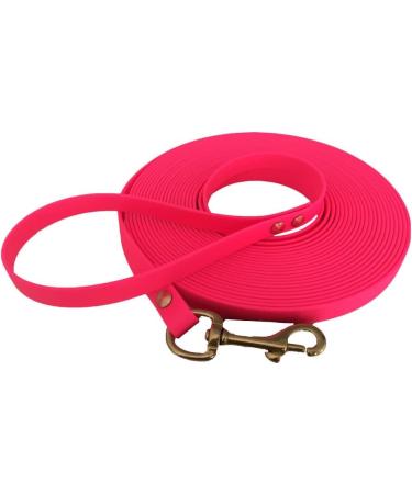 Bio-Line Very Light Bothane Puppy Leash | 2 to 15m | 9mm Water & Dirt Repellent Leash for Small Dogs | Neon Pink - Buy Online on GoSupps.com
