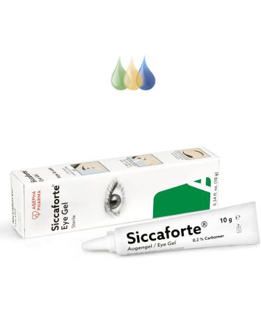 Siccaforte Eye Gel for Dry Eyes - Intensive Carbomer Gel for Moisturizing, Healing & Soothing Irritated Eyes - Daytime Use for Long-Term Relief (Pack of 3) - 0.35 oz - Buy Online on GoSupps.com