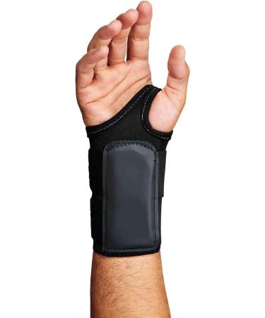 Ergodyne ProFlex 4010 Double-Strap Right Wrist Support - Medium Black | International Shipping Available - Buy Online on GoSupps.com