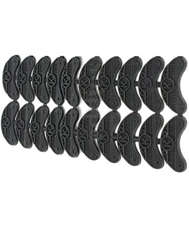 NC 10 Pairs Black Rubber Sole Replacement Heel Savers & Toe Plates - DIY Glue-On Shoes Pad for Superior Grip & Comfort - Buy Online on GoSupps.com