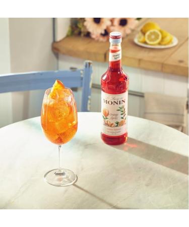 MONIN - Assortment of Orange Spritz Syrup and 1 cocktail pump with or without alcohol - Natural Flavors - 70cl - Buy Online on GoSupps.com