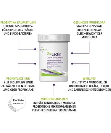 Oralactin Kaupastillen - Probiotic Oral Care | Vitamin C & Lactic Acid Bacteria | Fresh Breath Solution | 30 Tablets - Buy Online on GoSupps.com