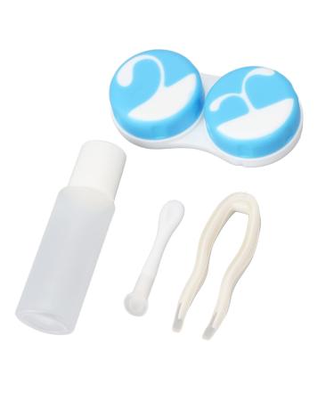 Anggrek Cute contact lens-storage box in mushroom form portable and easy to wear shockproof and dustproof complete contact lens ETUI set