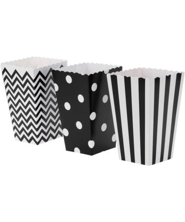 HOMSFOU 48pcs Popcorn Carton Party Bag Gift Bag Party Candy Cartons Candy Bar Bag Candy Buffet Bags Candy Bag European and American 1 count (Pack of 1) Black - Buy Online on GoSupps.com