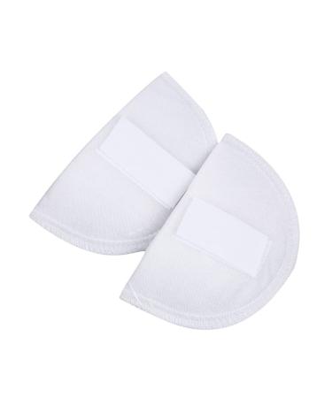 SEWACC 1 Pair Shoulder Pads for Women Clothing Anti-Slip Sponge Shoulder Pads Reusable Shoulder Enhancer Shoulder Protector for Blazer Suit Coat (Thickness 1.5cm) White Thickness 1.5cm