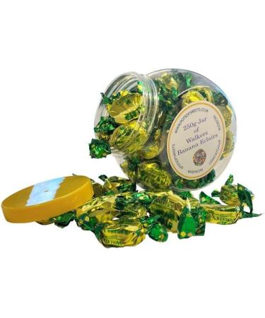 Personalized Customise with Your Own Message or Image 250g Cookie Jar of Individually Wrapped Walkers Banana Eclairs Toffees - Buy Online on GoSupps.com