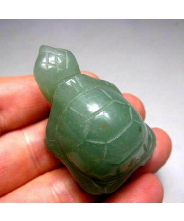 2"/45g Green Turtle Handmade Stone Carving - Crystals and Stones Specimen Home Decor feng Shui Home Goods - Buy Online on GoSupps.com