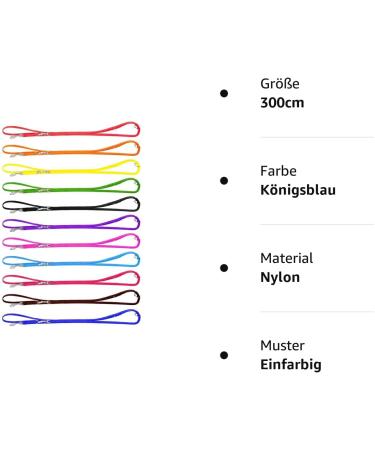 Mini Leash Dog Leash - 3-Way Adjustable Nylon Leash 300cm in Royal Blue | International Shipping - Buy Online on GoSupps.com