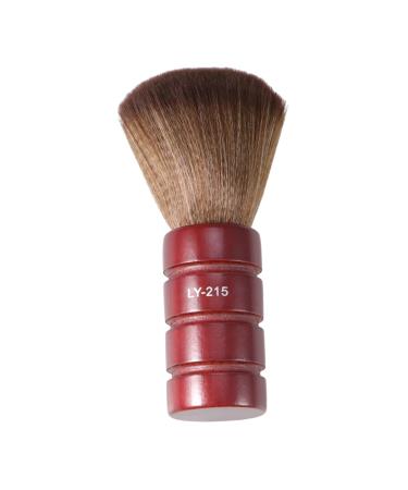 FOMIYES Dusters for Cleaning Hair Cutting Brush Neck Duster Face Duster Neck Brush Broken Hair Hairdressing Tool Wooden M Red
