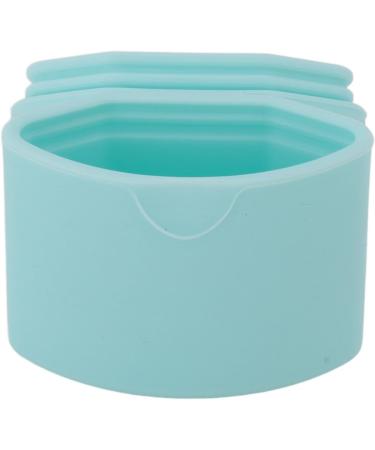 Silicone Cream Jars with Spoon Travel Silicone Makeup Container Portable 3 in 1 Outdoor for Women (Sky Blue) - Buy Online on GoSupps.com