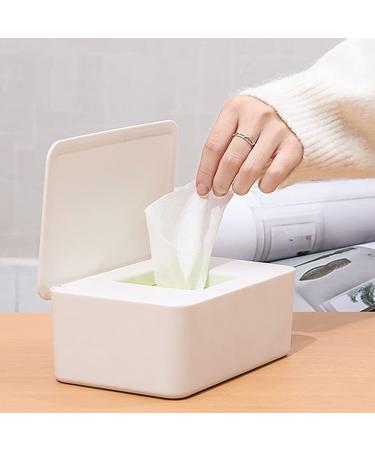 2pcs Baby Wipes Dispenser Pull Wipes Dispenser with Moisture Seal Secure Lid Baby Wipes Case Holder Keeps Wipes Fresh Perfect Look Wipe Containers with Sealing Design (Black) - Buy Online on GoSupps.com