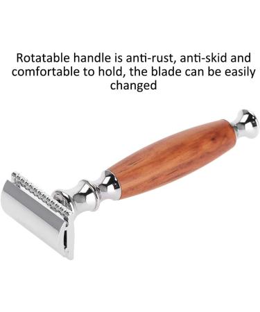 Buy Men's Safety Razor - Classic Bamboo & Wooden Handle Stainless Steel | International Shipping - Buy Online on GoSupps.com