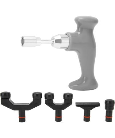 Verdant Touch Hand Massager - T-Shape Deep Tissue Massage Gun for Pain Relief & Physiotherapy | Gray Muscle Massage Tool for Legs & Arms - Buy Online on GoSupps.com