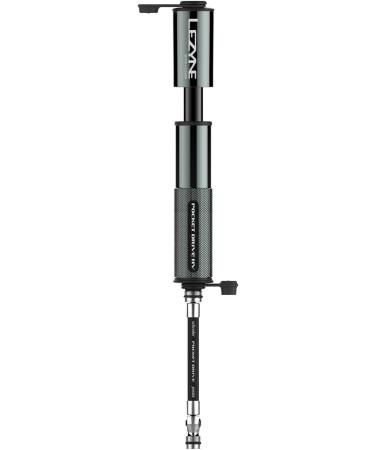 LEZYNE Pocket Drive HV Mini Bike Pump | High Volume 90psi | Presta & Schrader Compatible | CNC Aluminum | Compact and Portable | Grey - Buy Online on GoSupps.com