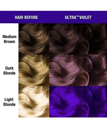 Manic Panic Ultra Violet Semi-Permanent Hair Dye - Vegan & Cruelty-Free - 3 x 118ml Pack - Buy Online on GoSupps.com