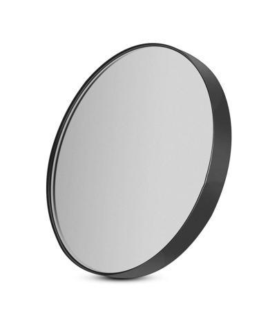 KALLORY Wall Makeup Mirror Magnifying Mirror 5X Makeup Mirrors with 2 Suction Cups Round Cosmetic Mirror for Bathroom Makeup Tool  8. 8cm Black Wall Glass Mirror 8.8cm 5X