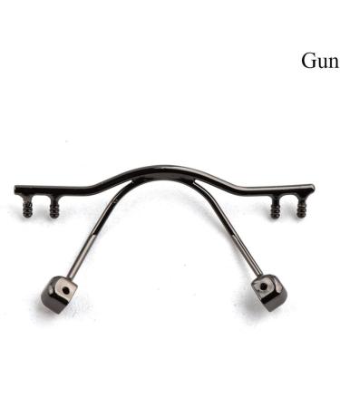 10pcs Rimless Replacement Stainless Steel Eyeglass Nose Rests - Gun Color | Eyeglass Repair Accessories - Buy Online on GoSupps.com