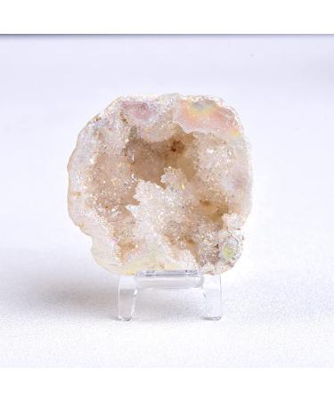 Natural Agate Geode Sphere Crystal Cluster Raw Stone Specimen Rough Irregular Decorative Gift Home Decor Random Delivery5 50-80g Full of Texture (Color : Random Delivery3 Size : 30-50g) 30-50g Random Delivery3