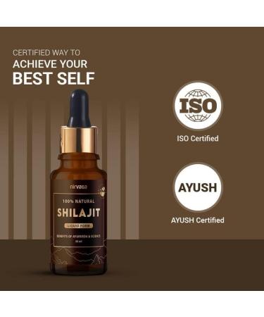 Original Shilajit 100% Natural Liquid Drops (30ml) Unisex - Buy Online on GoSupps.com
