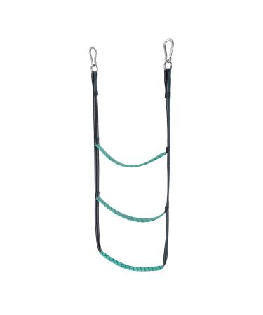 MARINE SYSTEM 3 Step 4 Step Boat Rope Ladder, Boat Rope Ladder Extension, Assist Boat Folding Ladder, Swim Ladder for Sailboat, Kayak, Canoeing (3 Step Green)