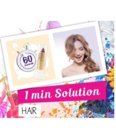 L'Action Paris Touch Up Hair Cover Stick Covers Grey Hair and Discoloured Roots Water Resistant Long-Lasting Formula for Natural Look Cleanse to Remove Black 4g - Buy Online on GoSupps.com