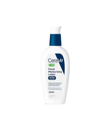CeraVe Facial Moisturizing Lotion PM 3 oz - 2 Pack | Hydrating Night Cream - Buy Online on GoSupps.com