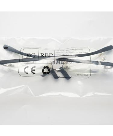 Vevesmundo Crescent Glasses for Women - Blue Light Filter Floral Halfbrand Reading Glasses +1.0 to +4.0 - Stylish Purple 3.5 Diopter Visual Aid - Buy Online on GoSupps.com