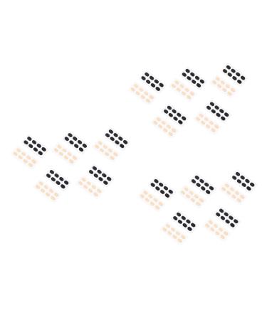 Healeeved 60 Leaf sponge noses upholstery anti-nose pads glasses nose sticker Self-adhesive nose pads for glasses glasses pads for the nose nose stick soft rubber repair set Eva sponge different colors x 3 pieces 1x0.8x0.15cmx3pcs