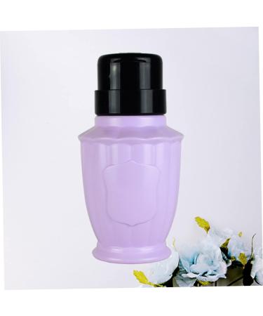 Housoutil Travel Pump Bottle Alcohol Dispenser Bottle Nail Remover Bottle Press Pump Bottle Travel Dispenser Push down Liquid Dispenser Empty Purple Nail Polish Cosmetic medium Purple - Buy Online on GoSupps.com