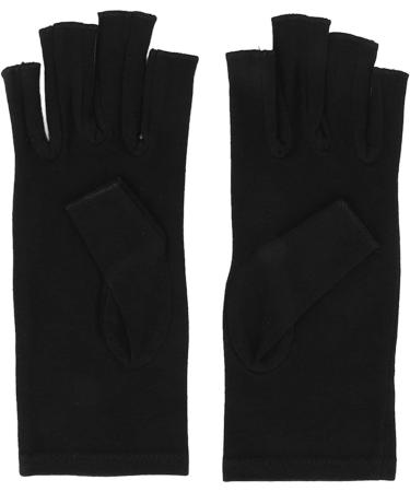 Arthritis Relief Gloves Soreness Relief Fingerless Cotton Compression Gloves Soft Portable for Cycling for Women (M) - Buy Online on GoSupps.com