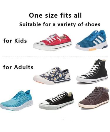 Aiboxin Elastic No Tie Flat Shoe Laces for Sneakers - Stretch Tieless Shoelaces for Kids & Adults - 1 Pair, Black - Buy Online on GoSupps.com