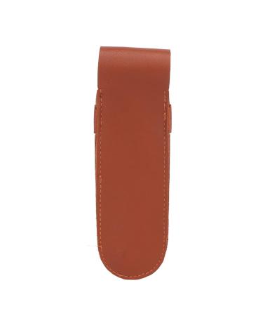 PU Leather Protective Cover for Straight Razors | Saddle Brown Travel Bag for Manual Razors | Durable Shavette Barber Razor Case - Buy Online on GoSupps.com