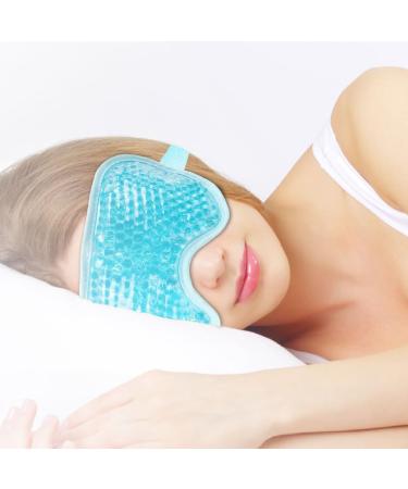 AYVRUOP Eye Mask Cooling Mask Face Cooling Mask for Migraines Headaches Swollen Tired Eyes Dark Circles Sinus Pain Ice Eye Mask (Blue) - Buy Online on GoSupps.com