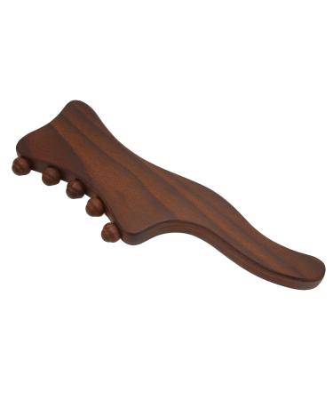 Wooden Scraping Stick - Gua Sha Massage & Acupuncture Tool | Tendon Roller Stick with 10 Beads for Health & Wellness - International Shipping Available - Buy Online on GoSupps.com