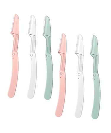 Make-up tool 6 pieces of foldable eyebrow cutter hair cutting blades Face razor for women foldable eyebrow razor disposable ladies razor ladies-eyes brow cutter