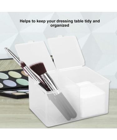 Cimenn 2 Grids Cotton Pads Container | Nail Polish & Glitter Powder Organizer Storage Box - Shop Internationally - Buy Online on GoSupps.com