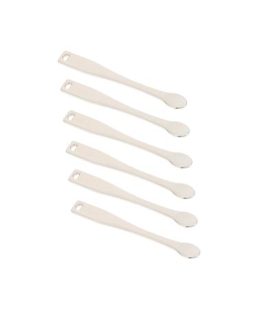 minkissy 6pcs Electroplating Cream Spoon Facial Cream Scoop Cosmetics Sub Package Scoops Cosmetic Mixing Spoon Mini Lotion Make up Kit Facial Spatula Facial Cream Scoop Tool Spoon 1 count (Pack of 1) Silver