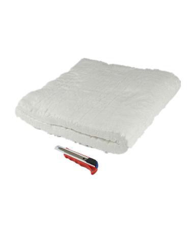 HM&FC 1"x 12"x 24" Ceramic Fiber Insulation Blanket 2400F